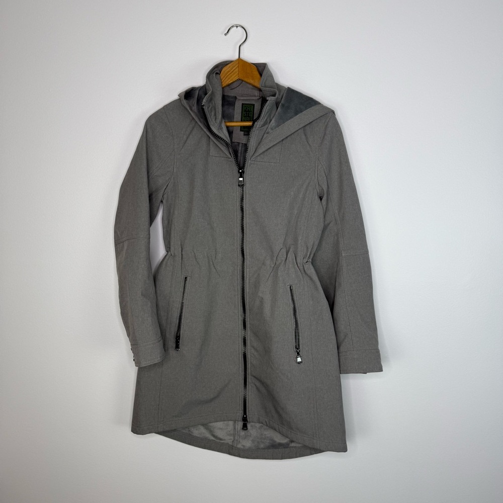 Kristen Blake Charcoal Utility Jacket with Hood